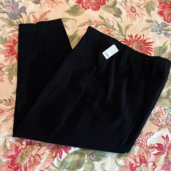 AVENUE Size 20 Trouser NO Pocket Slim Flatfront Elastic-Insert Stretch $89 NEW - Picture 4 of 16